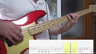 Deep Purple - Fireball Bass Cover with TAB