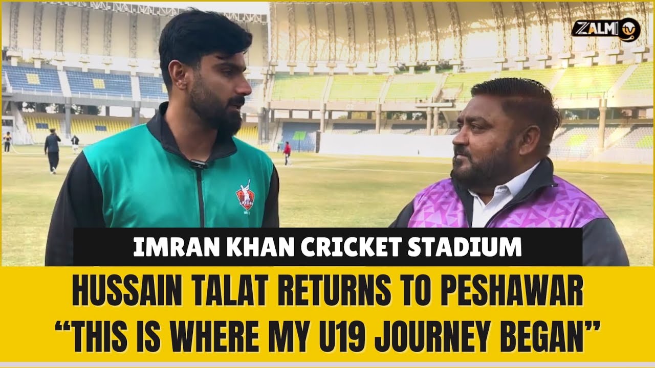 Hussain Talat Returns to Peshawar | “This Is Where My U19 Journey Began”| Imran Khan Cricket Stadium