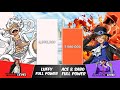 LUFFY vs ACE & SABO Power Levels | One Piece Power Scale