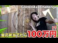 金の斧を的に当てるだけで￥1000000もらえる斧投げチャレンジがある！？【GoldenAxeChallenge】