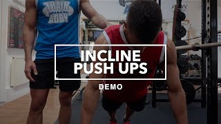 Incline Push Ups Tutorial