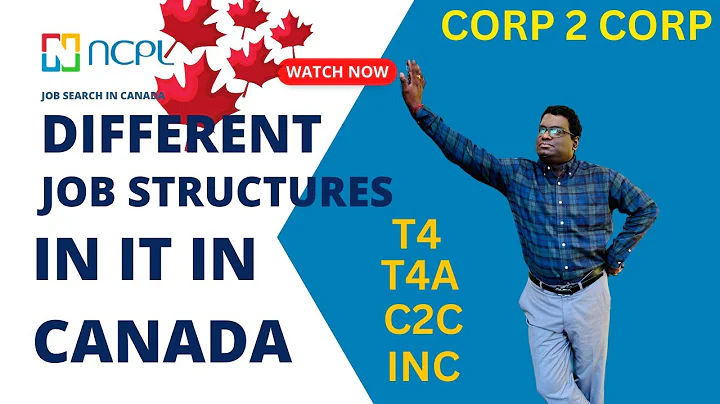 What are different types of Jobs in Canada | Full Time Job , Contract Job | T4, C2C, INC, T4A
