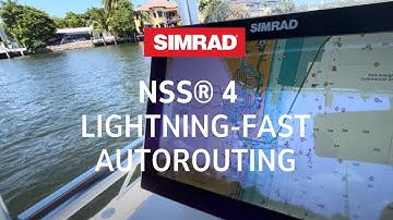 Simrad® NSS® 4 | Autorouting Feature Walkthrough
