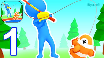 Funny Fish Idle - Gameplay Walkthrough Part 1 World 1-2 Catch Fish And Sell Them (iOS, Android)