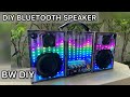 diy bluetooth speaker  with vu miter RGB LEDลำโพงบลูทูธทำเองเบสหนัก