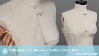 Side Bust Dart Bodice - Back Neck Dart