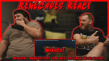 Minecraft moments that show why you should never give up... - @wildcat RENEGADES REACT