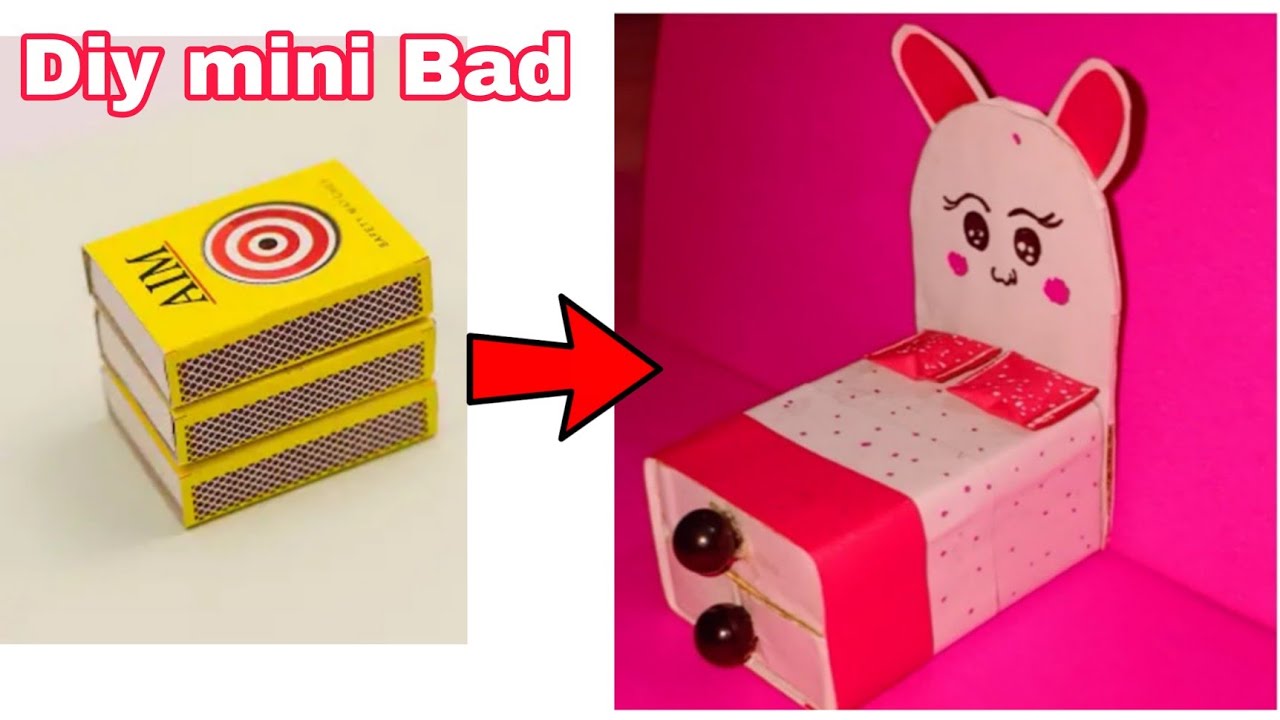 how to make mini Bad / best out of waste materials / diy mini bad from ...