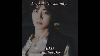 Video thumbnail of "[ Acapella (vocals only) ] - EXO - Another Day -"