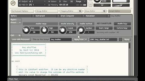 key shuffler script in NI Kontakt