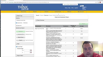 Think Central: Accessing Assessment Data
