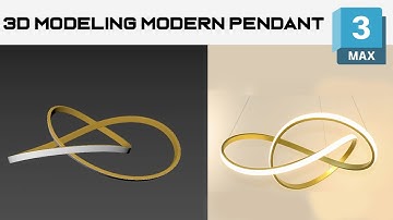 How to Modeling Pendant in 3ds Max #3dsmax #modeling #tutorial
