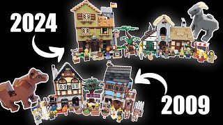 LEGO Medieval Town Square vs. Market Village COMPARISON! (10332, 10193)