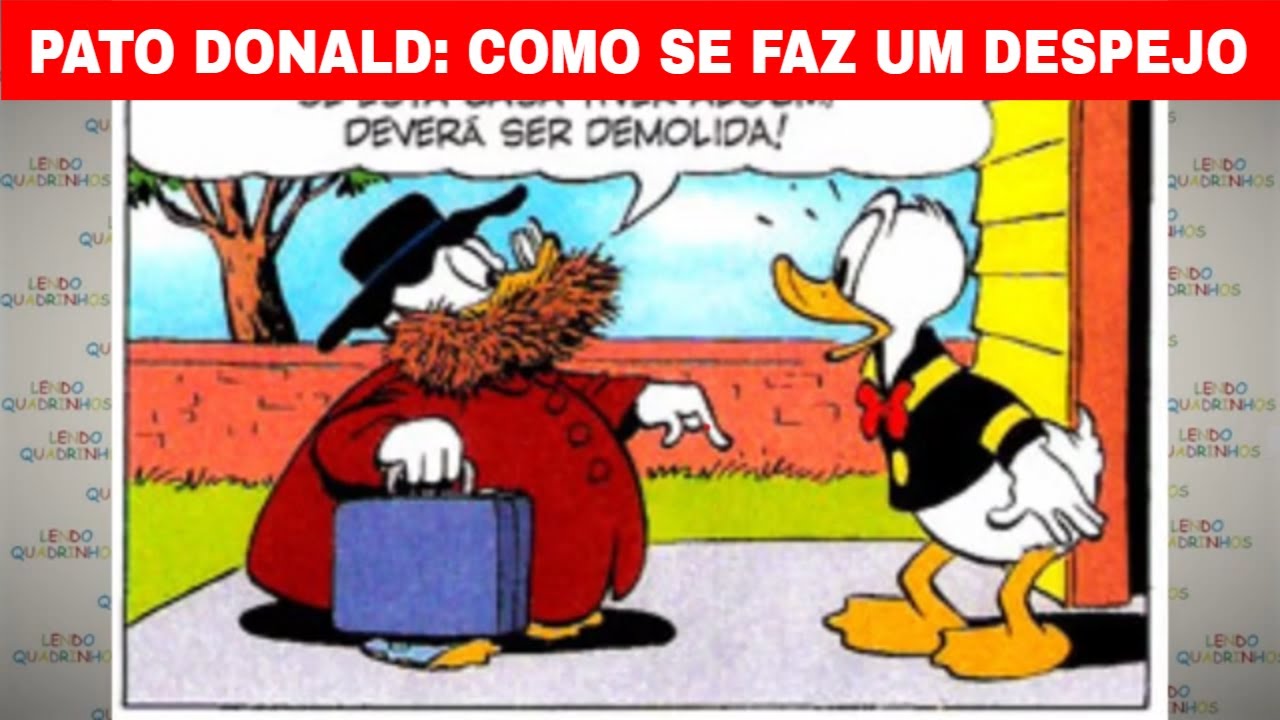 Pato Donald em Como se faz um despejo - História em Quadrinhos