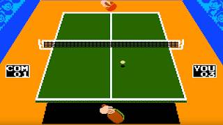 Smash Ping Pong (Famicom Disk System, 1987) Full Game Session 🏓💾🐒 screenshot 3