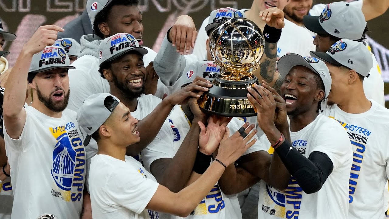 Golden State Warriors Trophy Presentation Ceremony - 2022 NBA Finals 