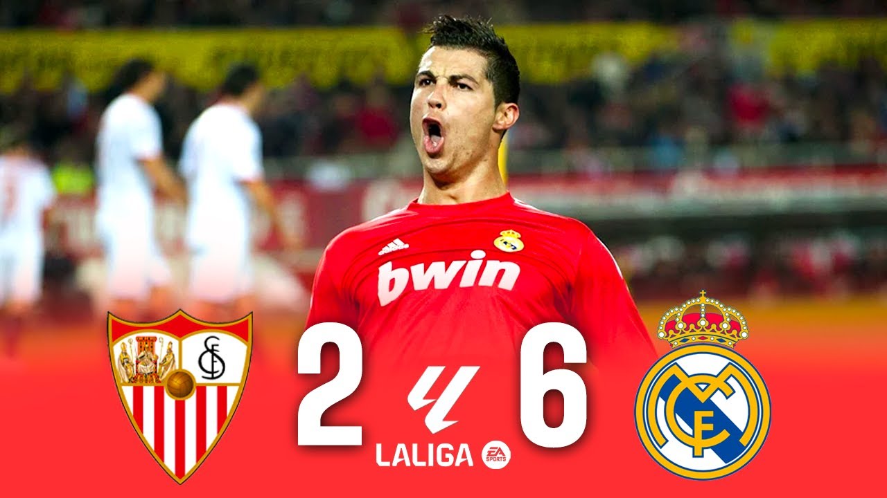 Sevilla 2 x 6 Real Madrid (Ronaldo Hat-Trick) La Liga 11/12 Extended ...
