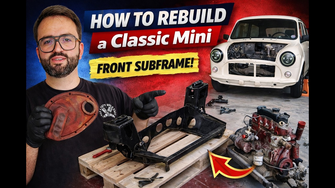 Mini Rusted Front Subframe BUILDING A FRONT SUBFRAME FOR OUR CLASSIC MINI Ep.11 - YouTube