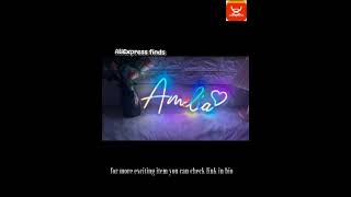 RGB Custom Neon Led Sign #aliexpressfinds #aliexpresssmartgadgets #foryou #neon #follow #fyp  #neon