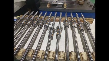 high speed operation cold rolled ball screw with single or double nut