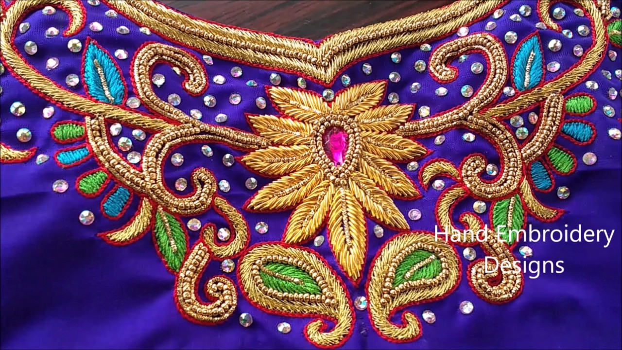 zardosi work designs for blouses, bridal zardosi maggam work designs ...