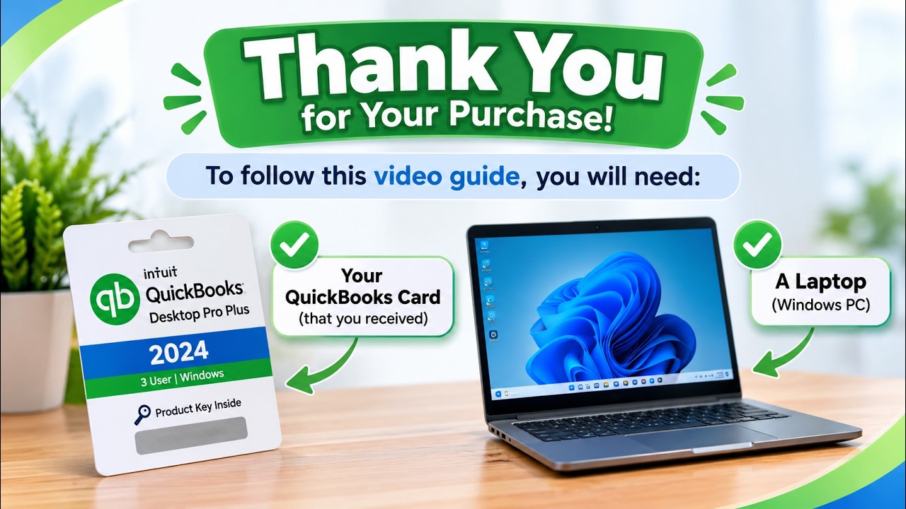 QuickBooks Desktop Pro Plus 2024 Installation Video Tutorial