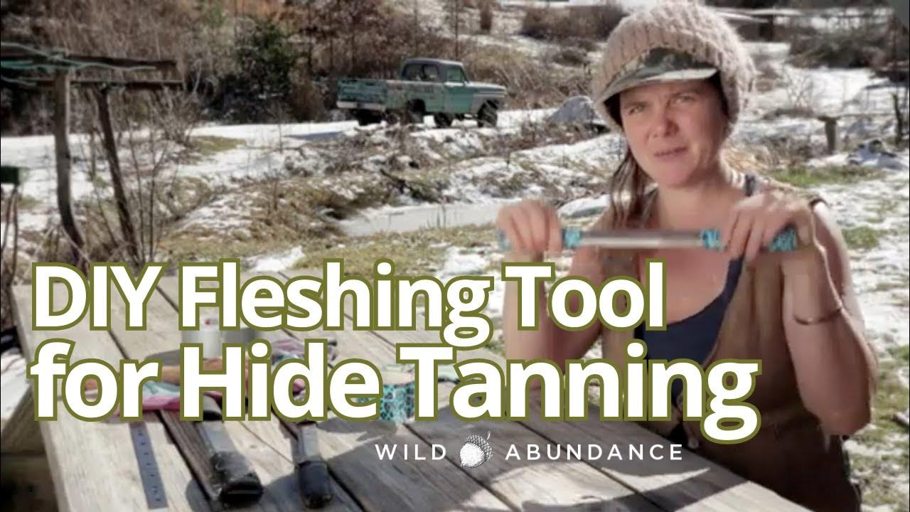 How to Make a Fleshing Tool for Scraping Deer Hides YouTube