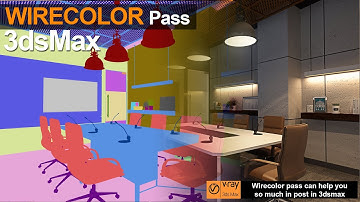 WireColorPass In 3dsmax | Change object Color | tutorial for beginner | Urdu Hindi
