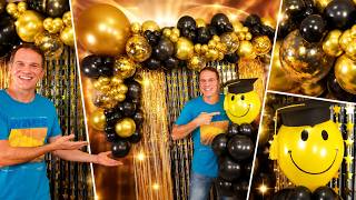 ¡La Decoración de Graduación con Globos MÁS IMPACTANTE! 🎓🎈 Nadie Cree lo Fácil que es - Gustavo gg