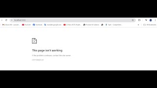 Information This page is not working error in angular Update