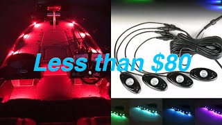 Awesome bass boat deck lights for under $80