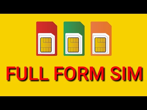 Full Form Of Sim In English Youtube