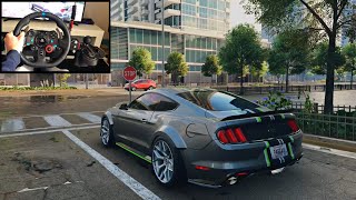 NFS Unbound Race Ford Mustang GT - Logitech g29 gameplay screenshot 2