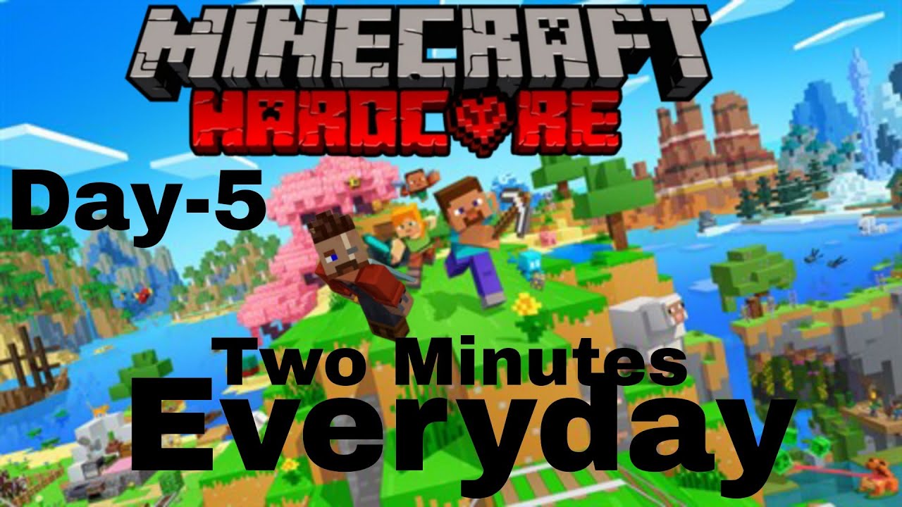 Playing Minecraft Hardcore for 2 Minutes everyday - Day5 - YouTube