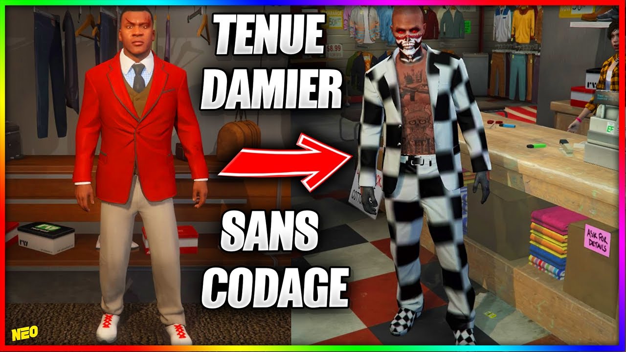 AVOIR UNE MAGNIFIQUE TENUE EN DAMIER SANS CODAGE - SANS PERDRE VOS
