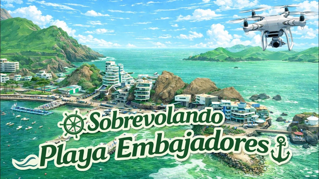 Vuelo de Práctica #8 Playa Embajadores, la más exclusiva de Lima. #beach #dji #drone