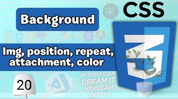 Background of CSS background image, repeat, size, attachment, Color, position Tutorial #20