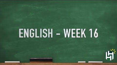 CC Cycle 2 Week 16 English