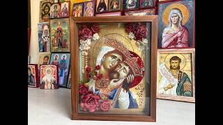 Celebrity Orthodox Icon Tutorial, 3D and Gold Leaf Profile
