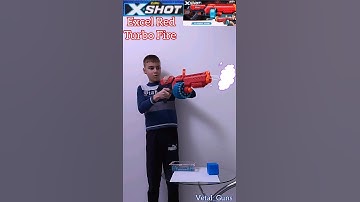 Zuru X-shot Excel Red Turbo Fire #xshot #zuru #nerfgun #nerf #shorts #vetal_guns