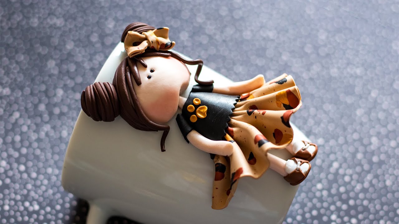 Polymer Clay Doll on Mug Tutorial