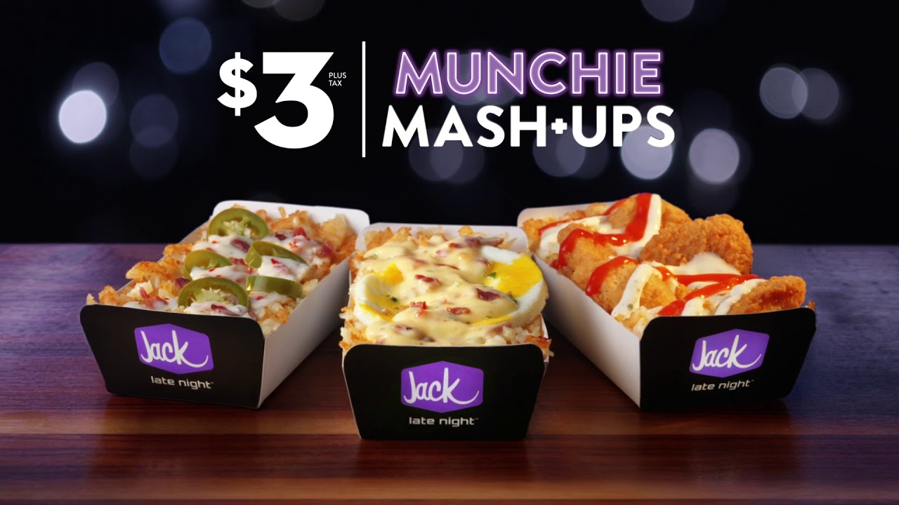 Jack in the Box -$3 Late Night Munchie Mash-ups- "Monsters" - Everything gets more interesting at night. Vampires wake up, werewolves come out, and Jack's hash browns turn into his $3 Munchie Mash-Ups. 