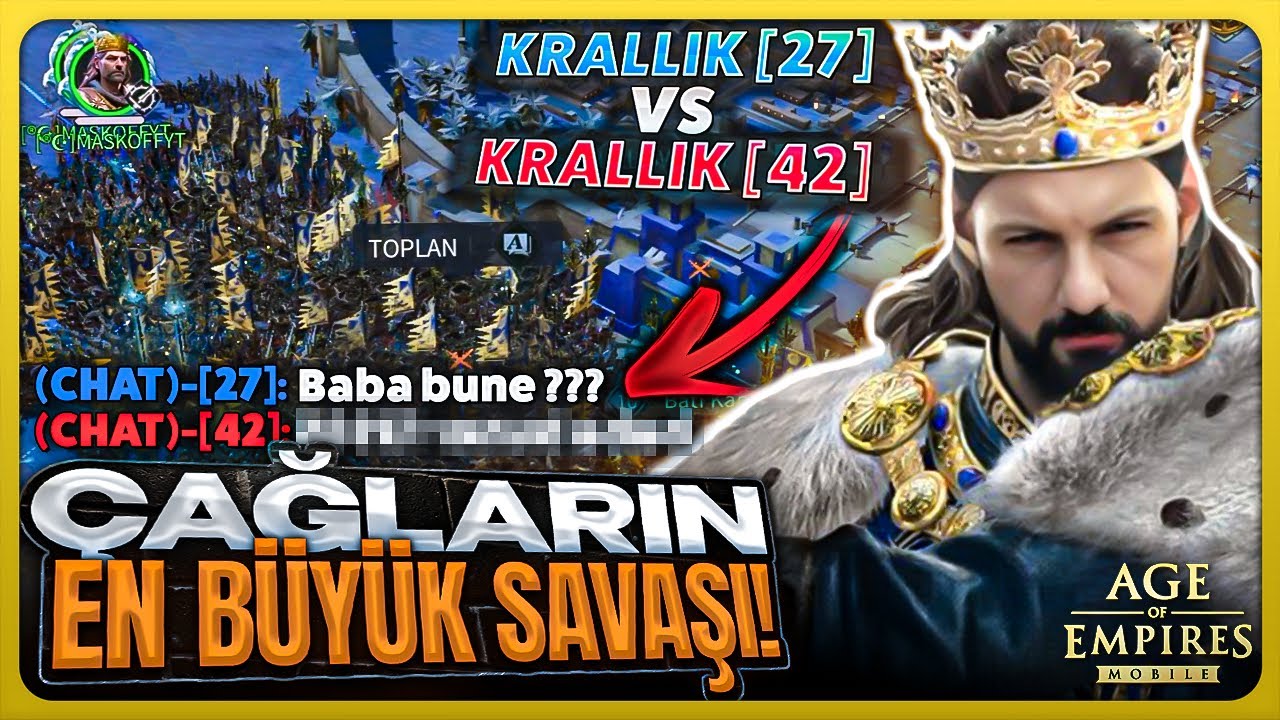 BÖYLE BİR SAVAŞ MOBİLDE GÖRÜLMEDİ! | Age Of Empires Mobile 