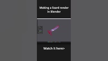 I MADE A LIZARD IN BLENDER (first sculpt frfr)