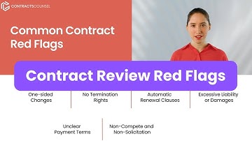 Understanding Contract Review Red Flags [Do NOT miss these red flags]