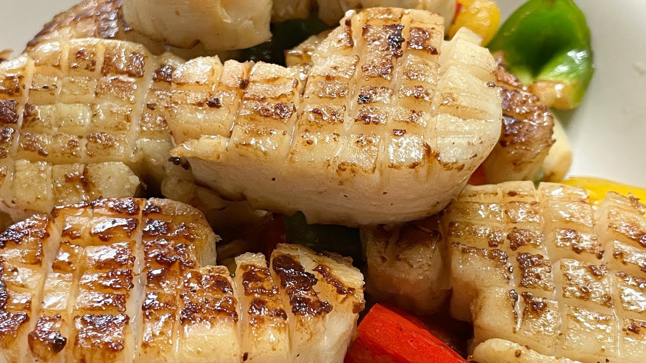 버터관자 가로관자 버터구이 관자 요리 만드는 법 간단한 키조개 관자 마늘 버터 구이 만들기 - YouTube