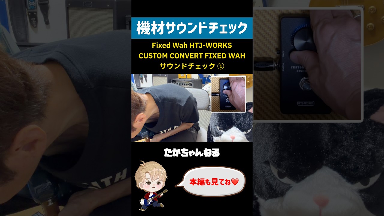 HTJ-WORKS Fixed Wah CUSTOM CONVERT FIXED WAH サウンドチェック①