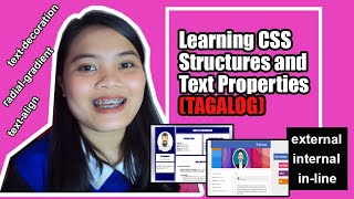 Learning CSS Structure and Common Text Properties (TAGALOG!)