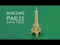 Making Eiffel Tower Paris handmade by popsicle ice-cream sticks - Art Craft 2019 .