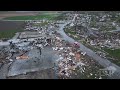 04262024 minden iowa  drone  destruction of town  homes leveled